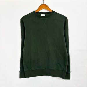 Kingsman Logo Embroidered Cotton and Cashmere Blend Sweatshirt Green Size S